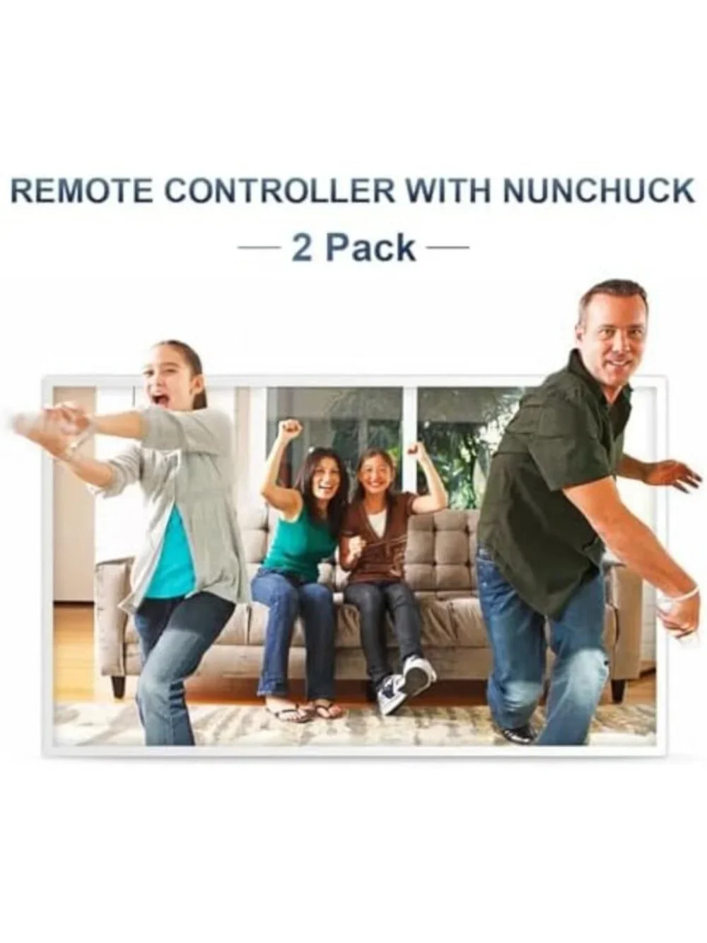 Wireless Remote Controller with Nunchuck, Compatible with Nintendo Wii/Wii U
